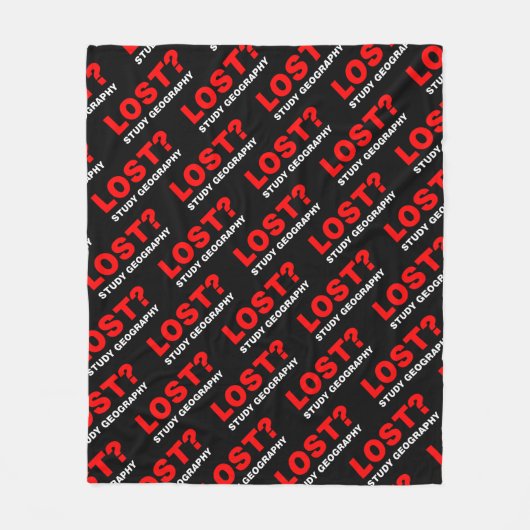 Verloren? Geografie studeren Fleece Deken (Voorkant)