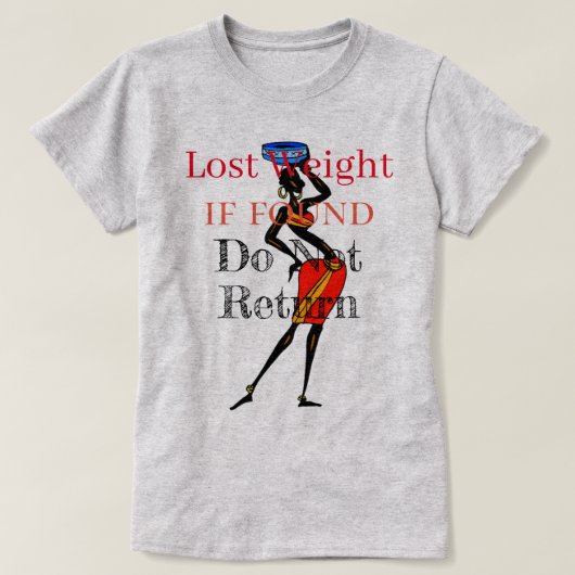 Verloren gewicht T-Shirt (Design voorkant)