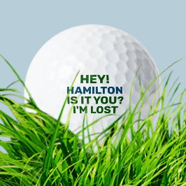 Verloren Golf Ball met naam Funny Golfballen