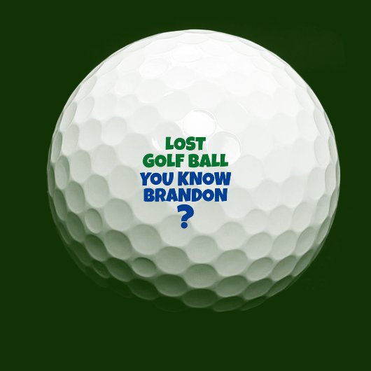Verloren Golf Balls Funny Golfballen