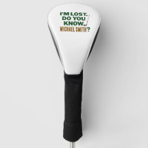 Verloren Golf Humor Quote Met Naam Tekst Ontwerp
