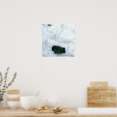 Verloren handschoen in sneeuw poster (Keuken)