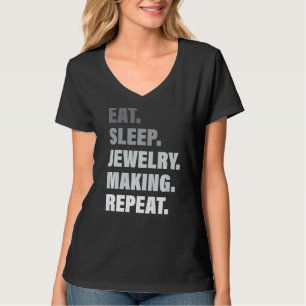 Verloren het herhaalde proces dat de juwelen uit d t-shirt