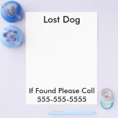Verloren Hond Poster Flyer (Enkel)
