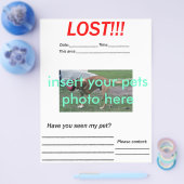 VERLOREN HUISDIER FLYER - verticaal (Enkel)