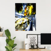 Verloren in Abstract Poster ruimte (Thuiskantoor)