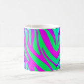 Verloren in Abstracte wilde Zebrastripes Koffiemok (Center)