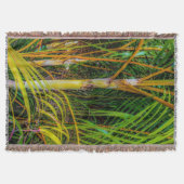 Verloren in Areca Palms Throw Blanket Deken (Voorkant)