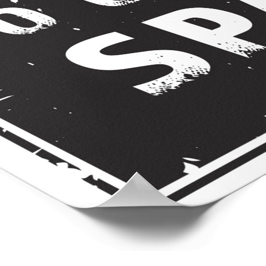 Verloren in buitenruimte poster (Hoek)