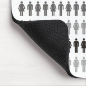 Verloren in de Crowd Mousepad Muismat (Hoek)