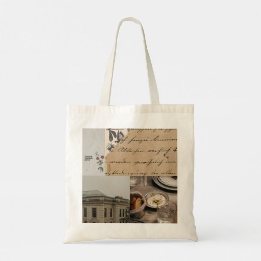 "Verloren in de dagen" Esthetische Canvas tas (Achterkant)