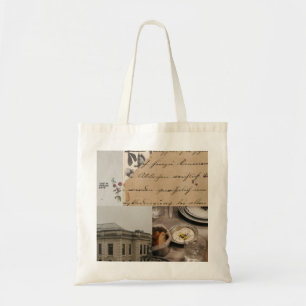 "Verloren in de dagen" Esthetische Canvas tas