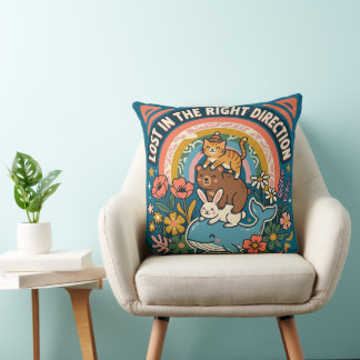 Verloren in de goede richting – Schattig Whimsical Kussen