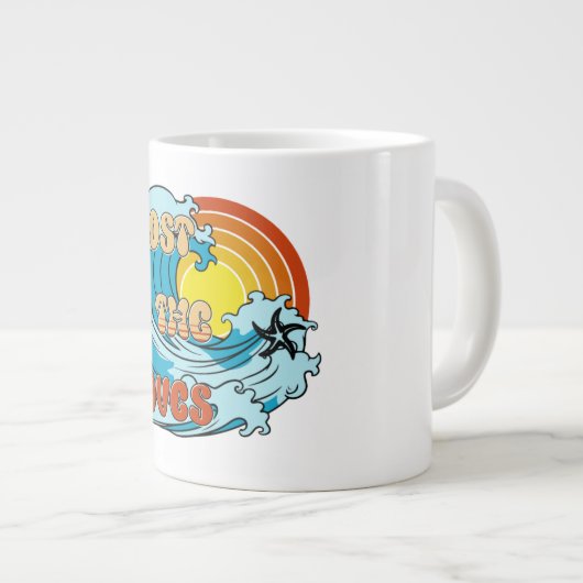 Verloren in de golven mok (Voorkant rechts)