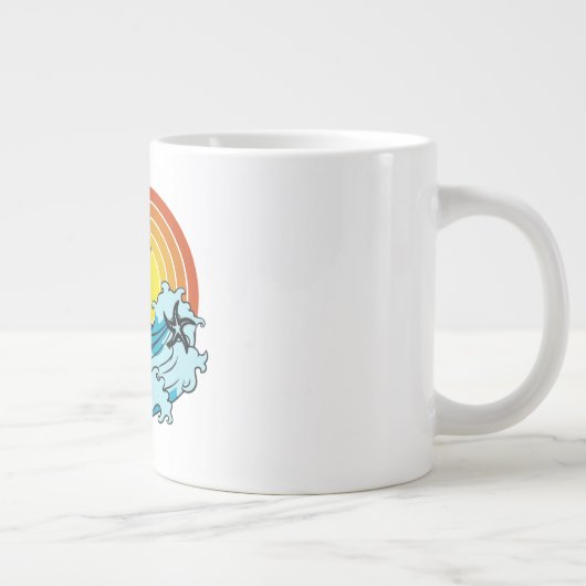 Verloren in de golven mok (Rechts)