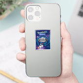 VERLOREN IN DE KOSMOS STICKER (Telefoon)