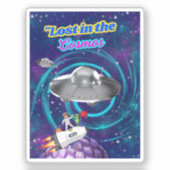VERLOREN IN DE KOSMOS STICKER (Voorkant)
