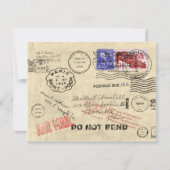 Verloren in de postuitnodiging kaart (Voorkant)