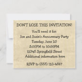 Verloren in de postuitnodiging kaart (Achterkant)