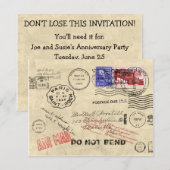 Verloren in de postuitnodiging kaart (Voorkant / Achterkant)