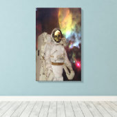 Verloren in de ruimte canvas afdruk (Insitu (Houten vloer))