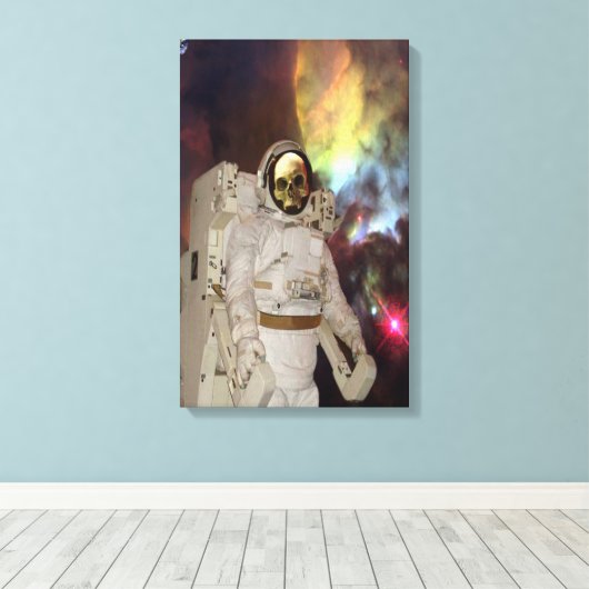 Verloren in de ruimte canvas afdruk (Insitu (Houten vloer))