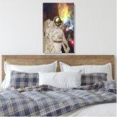 Verloren in de ruimte canvas afdruk (Insitu (Slaapkamer))