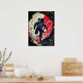 Verloren in de ruimte: de verbrijzelde realiteit v poster (Keuken)