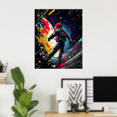 Verloren in de ruimte: een kosmische reis poster (Thuiskantoor)