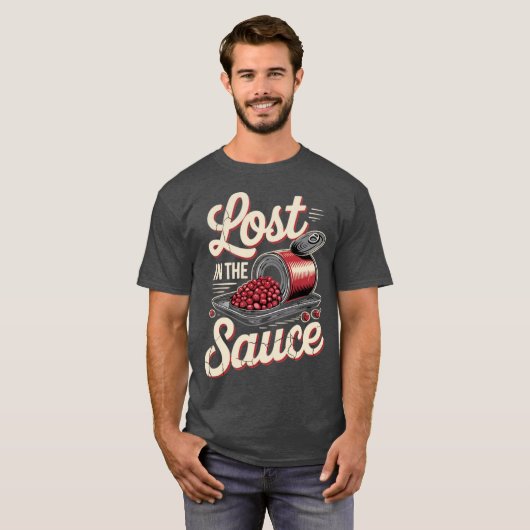 Verloren in de saus t-shirt (Voorkant volledig)