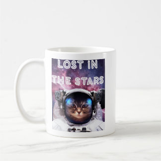 Verloren in de sterren Kat Astronaut Mok 