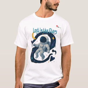 Verloren in de sterren t-shirt