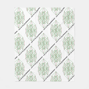 Verloren in de vijfde dimensie? Geometriescube Hum Fleece Deken