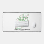 Verloren in de Vijfde Dimensie? (Geometry Cube Hum Bureaumat (Keyboard & Muis)