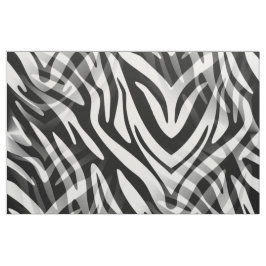 Verloren in de Wilds, Abstract zwart-wit Zebra Stof