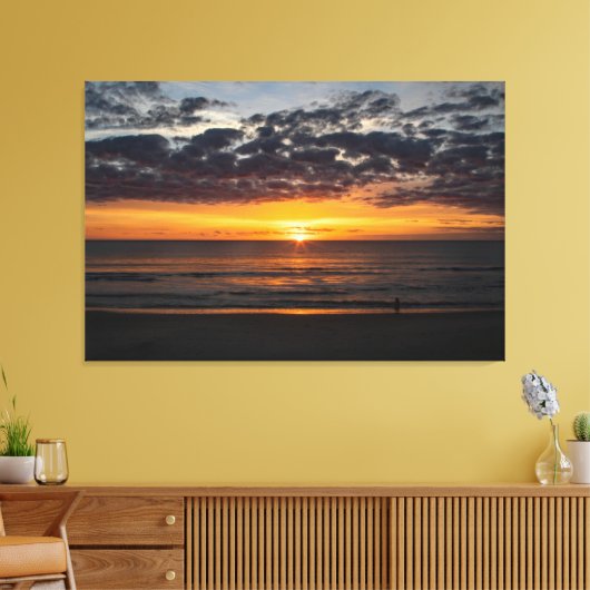 Verloren in de zonsopgang canvas afdruk (Insitu (Woonkamer))