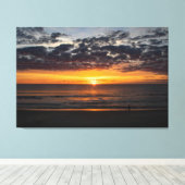 Verloren in de zonsopgang canvas afdruk (Insitu (Houten vloer))