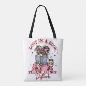 Verloren in een boek....  tote bag (Achterkant)