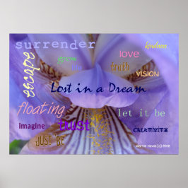 Verloren in een Dream WordArt™-Poster Poster