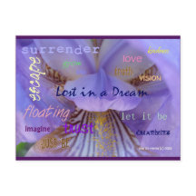 Verloren in een droom | Blue Beach Song™-Briefkaar