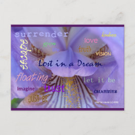 Verloren in een droom | Blue Beach Song™-Briefkaar Briefkaart