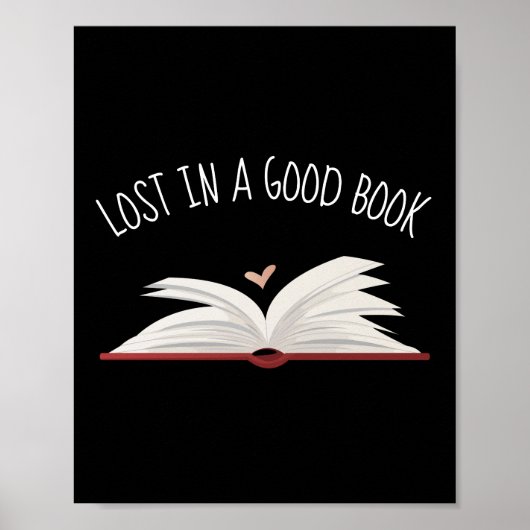 Verloren in een goed boek poster (Voorkant)