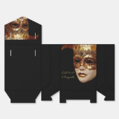 Verloren in een Halloween-maskeradefeest Bedankdoosjes (Ongevouwen)