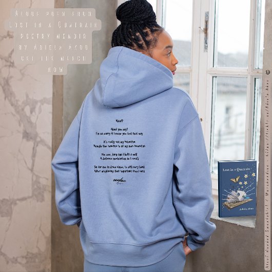 Verloren in een kwatrijn door Adiela Akoo - 'Aloof Hoodie