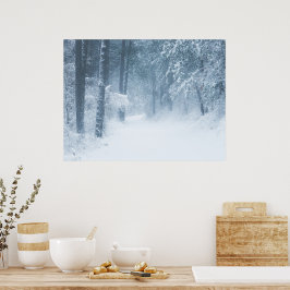 Verloren in een magisch bos poster