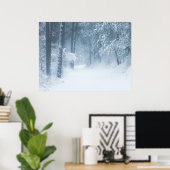 Verloren in een magisch bos poster (Thuiskantoor)