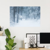 Verloren in een magisch bos poster (Thuiskantoor)