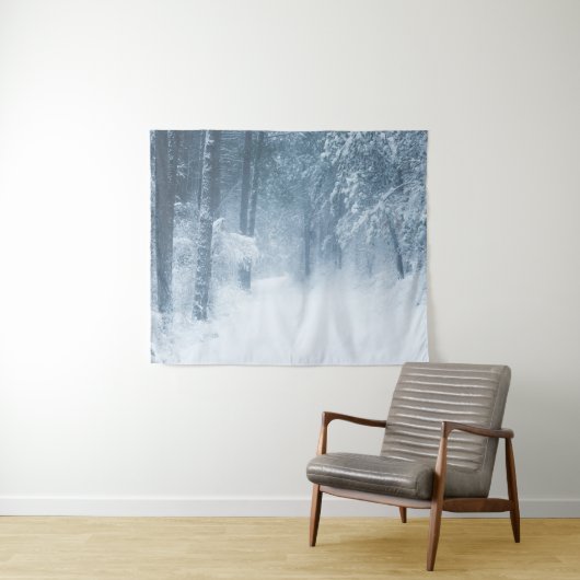 Verloren in een magisch bos wandkleed (In Situ (horizontaal))