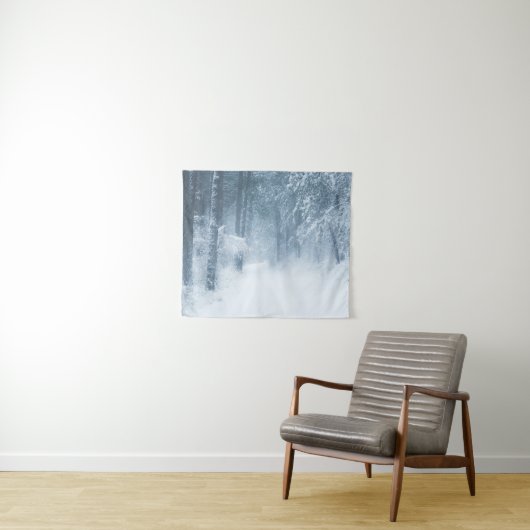 Verloren in een magisch bos wandkleed (In Situ (horizontaal))