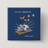 Verloren in een Quatrain Button door Adiela Akoo (Voorkant)